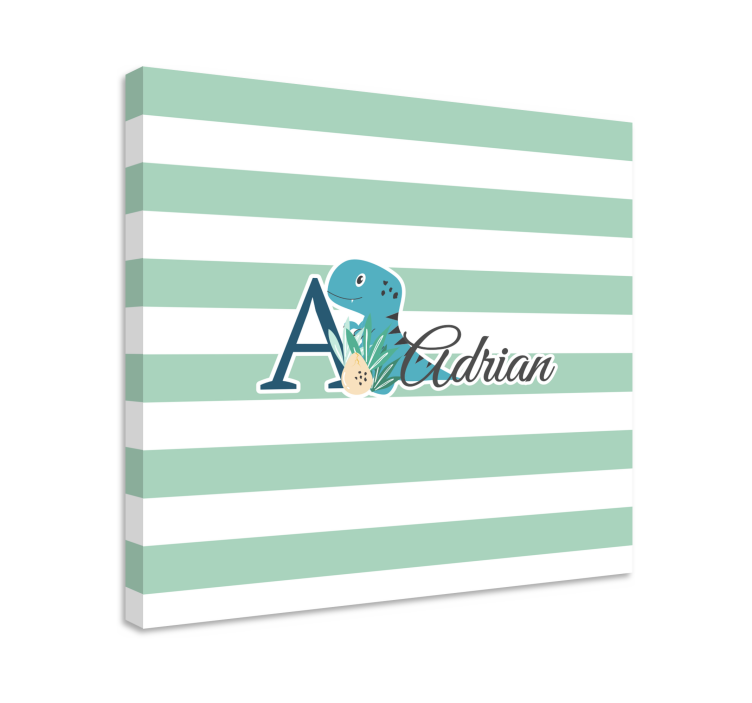 Cuadro de dinosaurios dino juguetón de adrian - TenVinilo