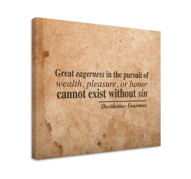 Cuadro frase ansias y riqueza - TenVinilo