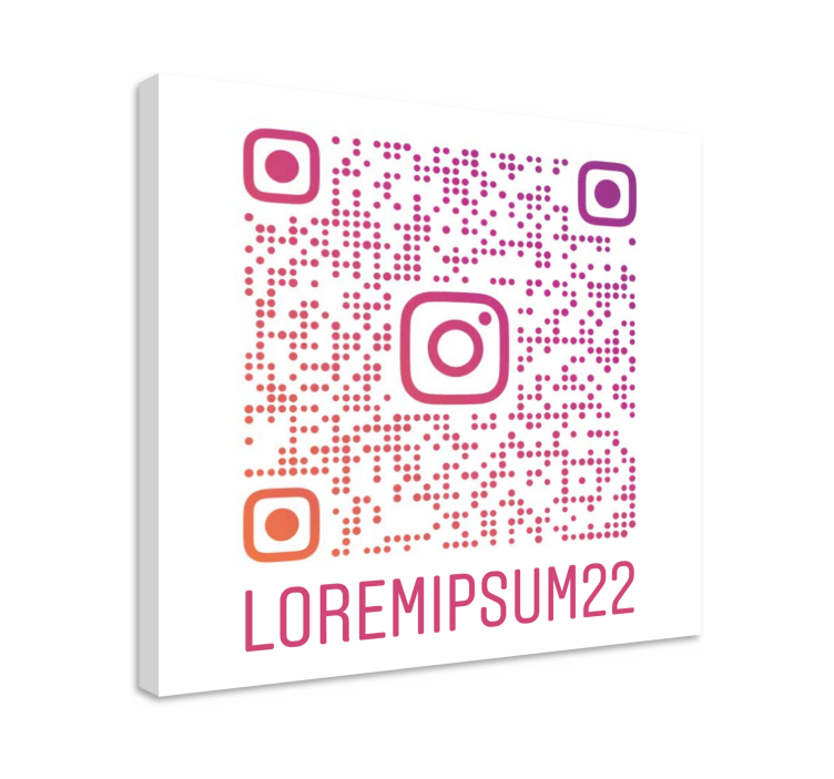 Cuadro personalizable código QR de Instagram - TenVinilo