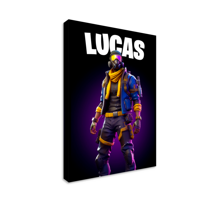 Cuadro decorativo videojuego guerrero en sombras - TenVinilo