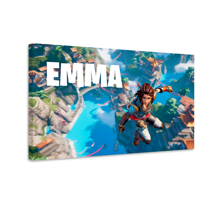 Cuadro personalizable saltar al vacío - TenVinilo