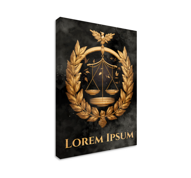 Cuadro para oficina equilibrio justicia - TenVinilo