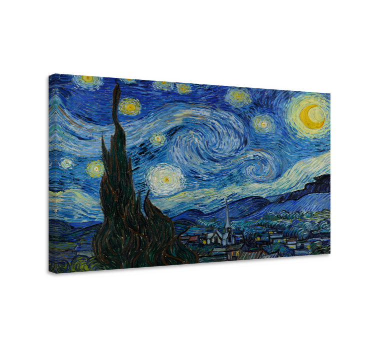 Cuadro La Noche estrellada de Van Gogh - TenVinilo