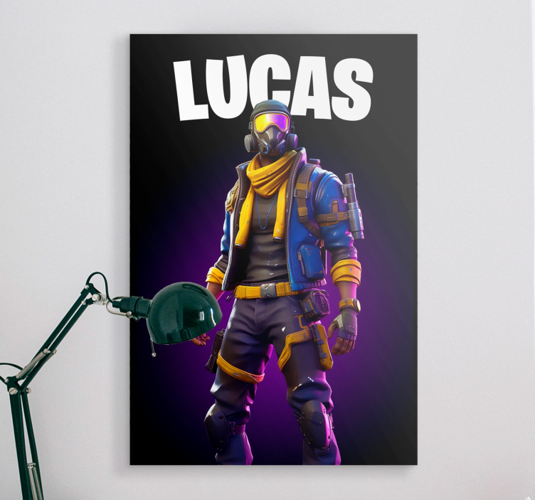 Cuadro decorativo videojuego guerrero en sombras - TenVinilo