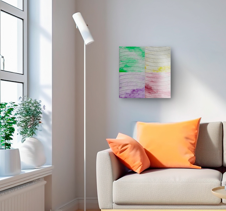 Cuadro para salón baldosas de las Ramblas - TenVinilo