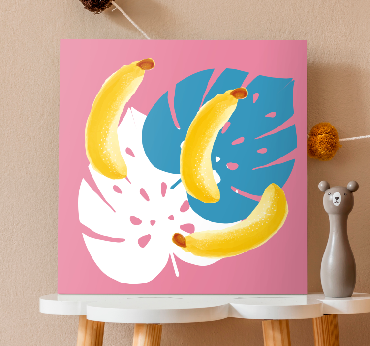 Cuadro bodegones plátanos tropicales - TenVinilo