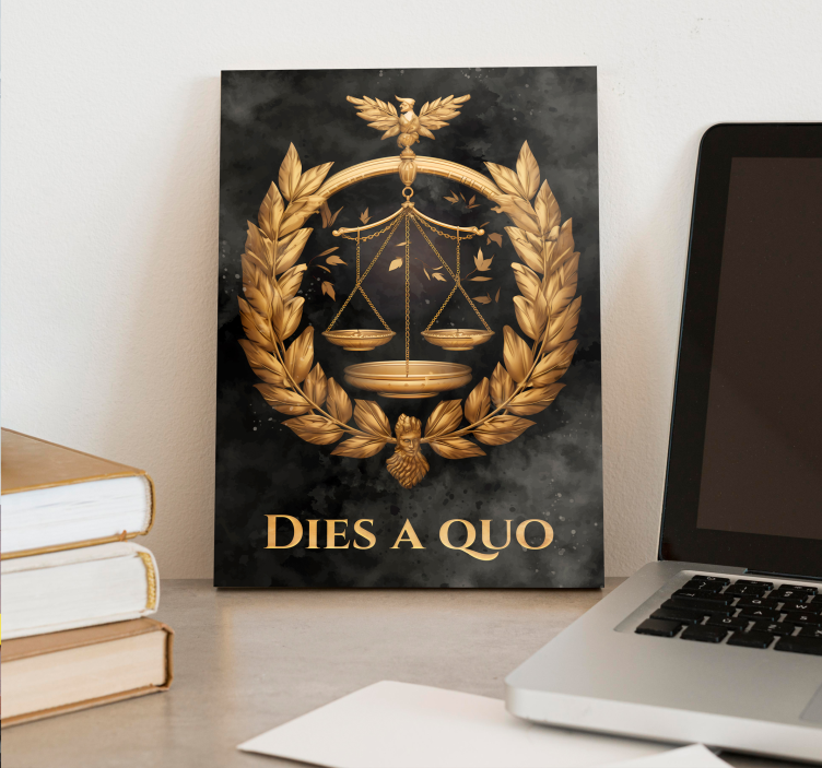 Cuadro para oficina equilibrio justicia - TenVinilo