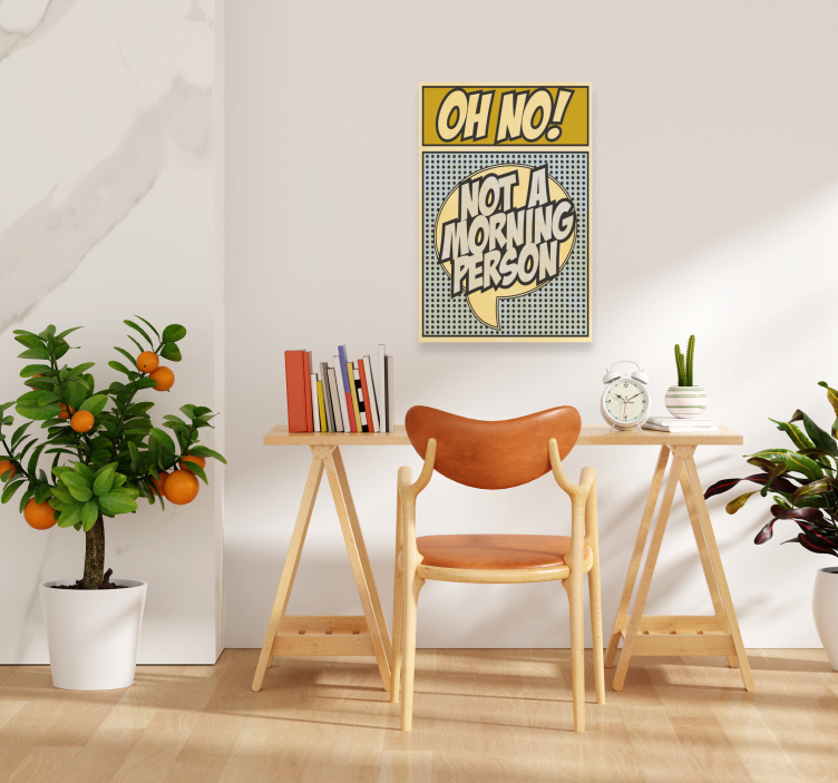 Cuadro no soy una persona de la mañana - TenVinilo