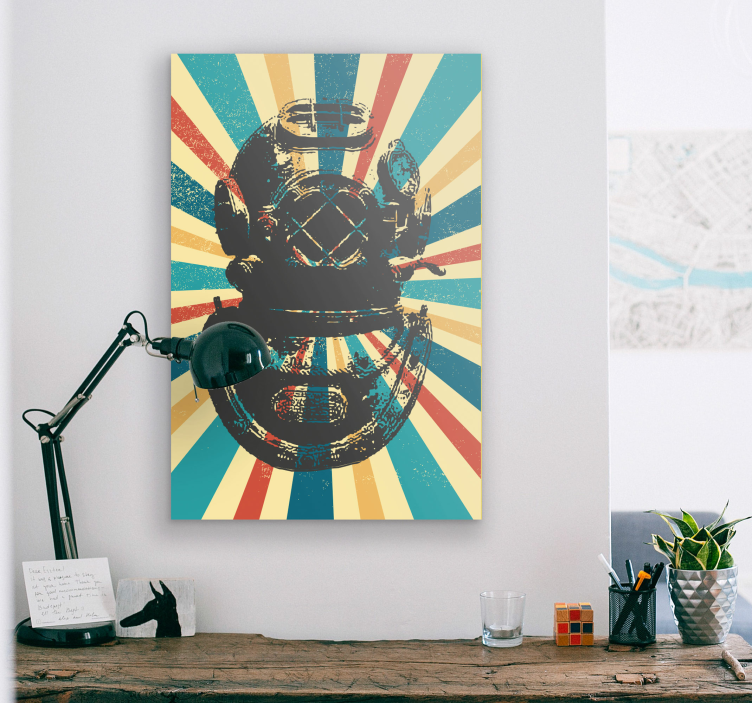 Cuadro deporte buzo vintage - TenVinilo