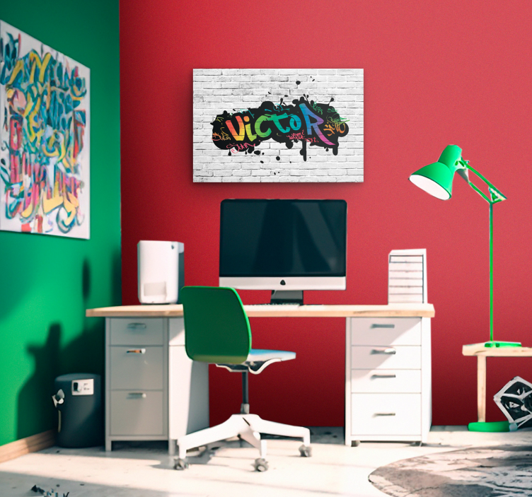 Cuadro  graffiti nombre Personalizado - TenVinilo