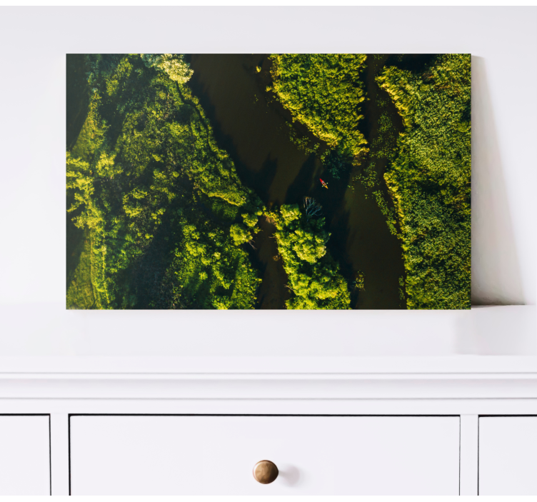 Cuadro paisajes escenario de río tranquilo - TenVinilo