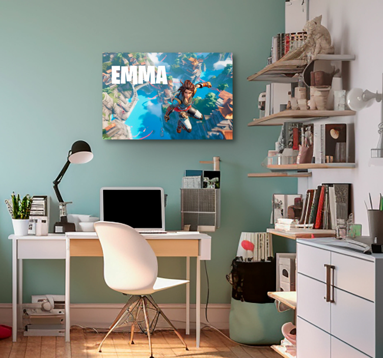 Cuadro personalizable saltar al vacío - TenVinilo