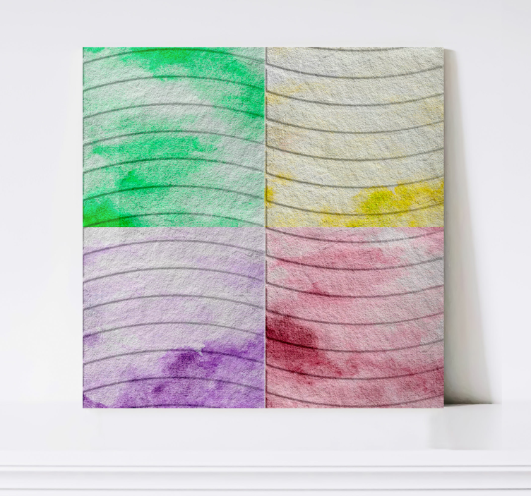 Cuadro para salón baldosas de las Ramblas - TenVinilo