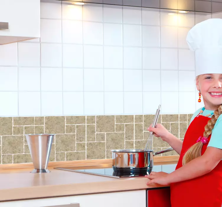 Vinilo para baños azulejos piedra - TenVinilo