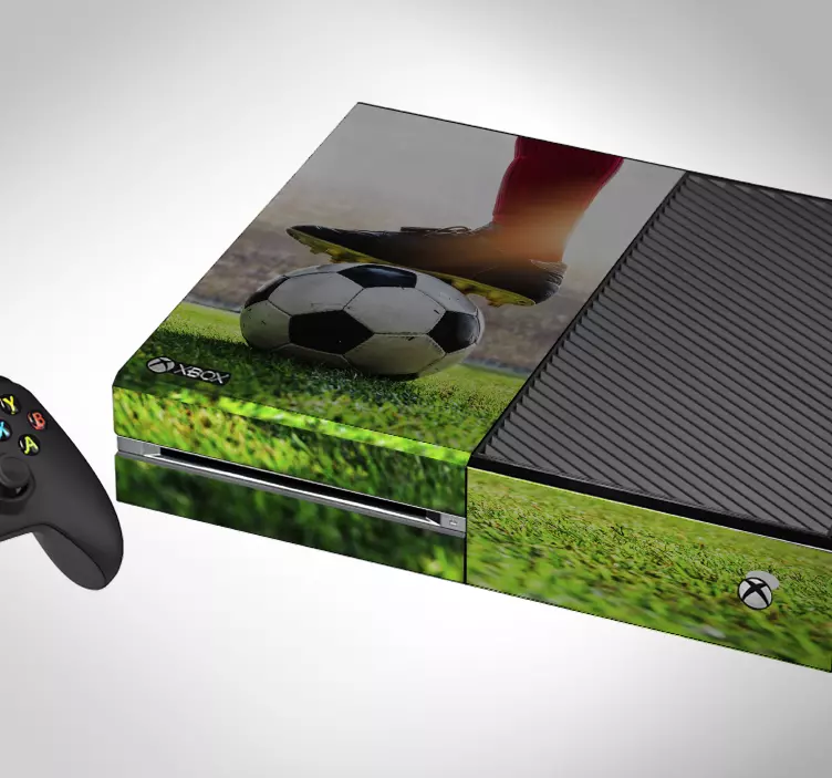 Pegatina xbox patada de fútbol - TenVinilo