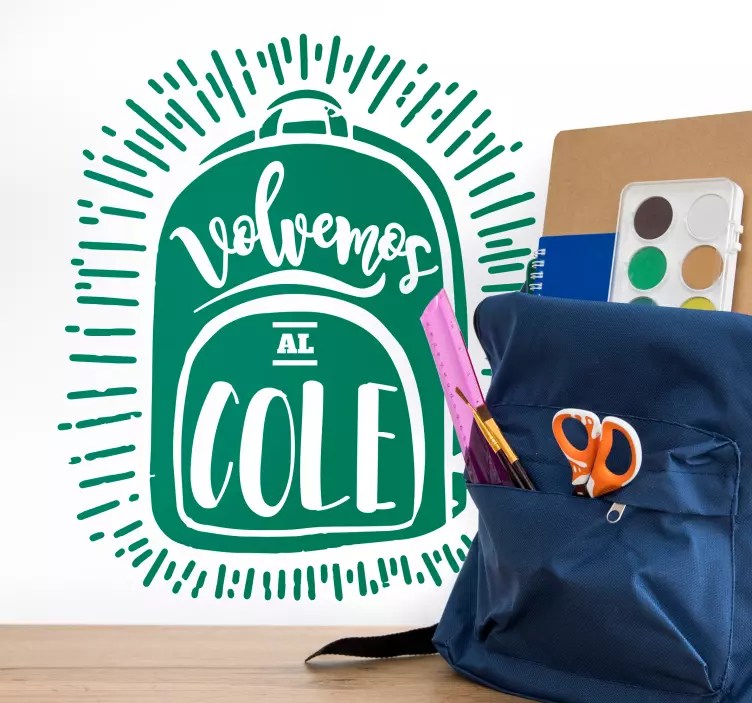 Vinilo para cristales volvemos al colegio - TenVinilo