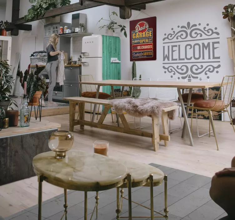 Vinilo para nevera Textura metálica envejecida menta - TenVinilo