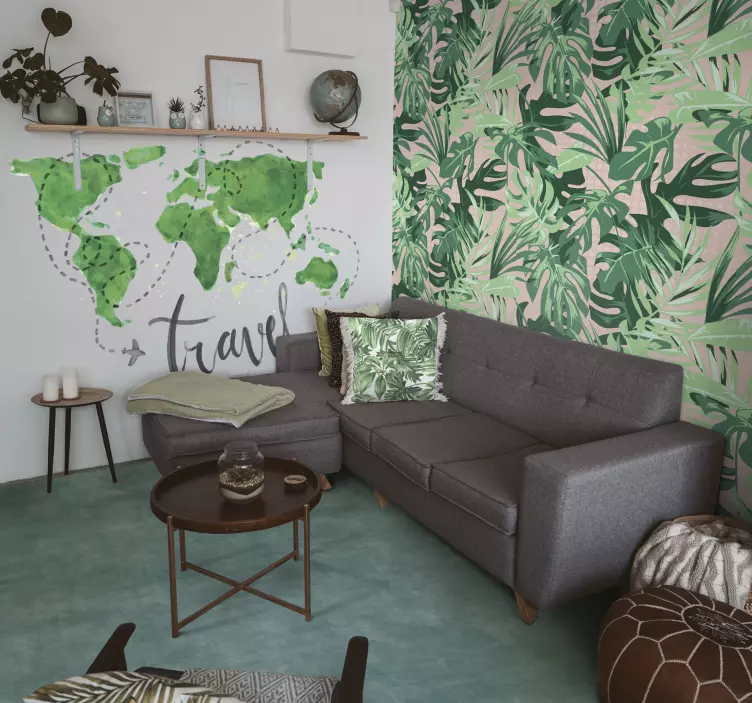 Vinilo decorativo mapamundi travel - TenVinilo