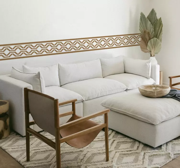 Vinilo cenefa Andina mapuche - TenVinilo