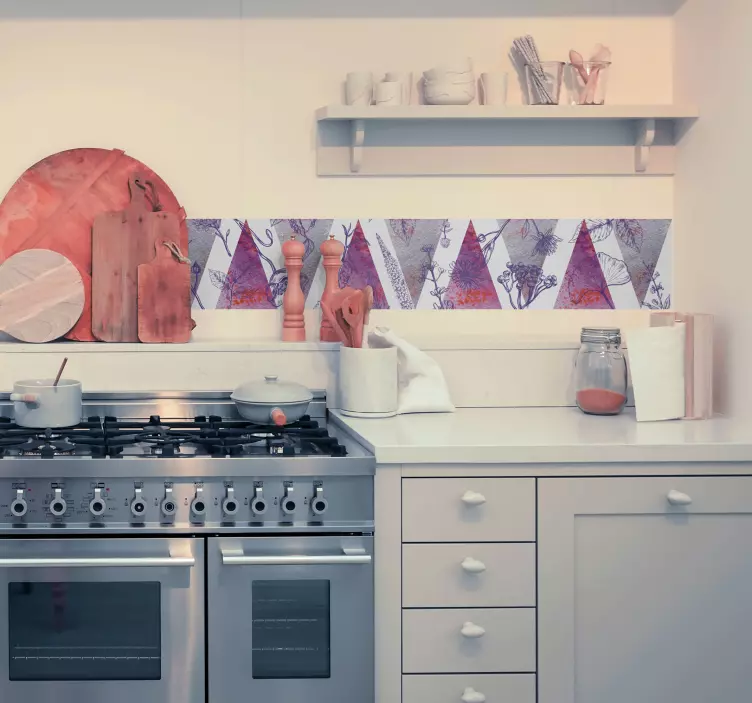 Cenefa adhesiva lavanda digital - TenVinilo