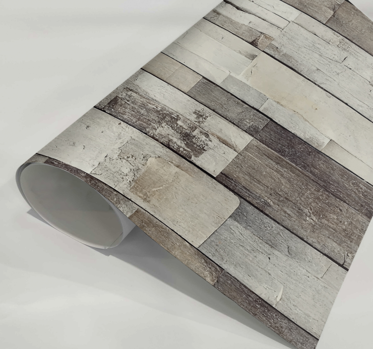 Vinilo para mueble madera clara envejecida. - TenVinilo