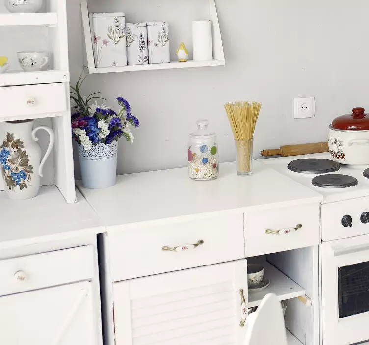 Vinilo para mueble color blanco - TenVinilo