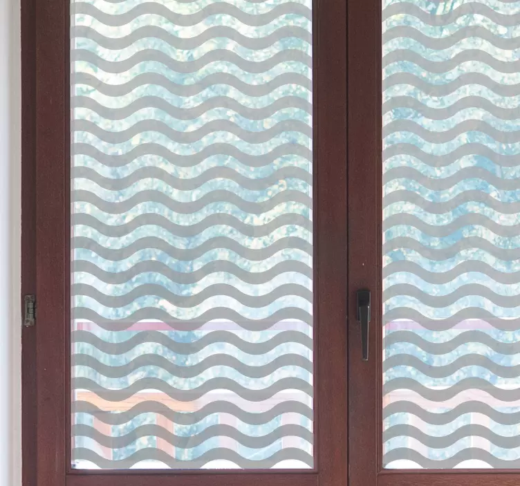 Vinilo para cristales ondas translúcidas - TenVinilo