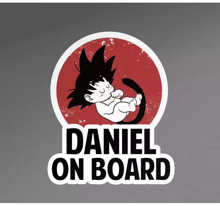 Vinilo para autos personaje bebé personalizable - TenVinilo