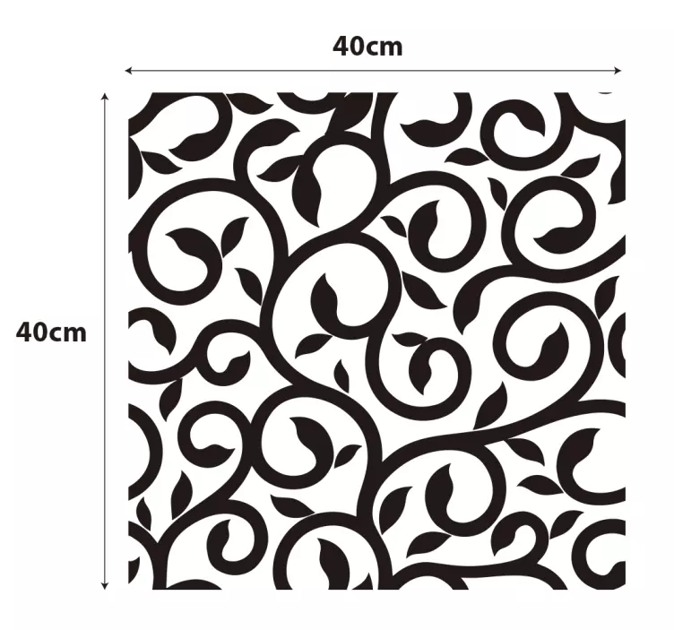 Vinilo para ventana diseño de enredadera - TenVinilo