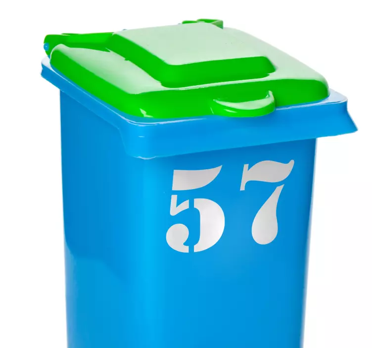 Adhesivo container número de contenedor - TenVinilo