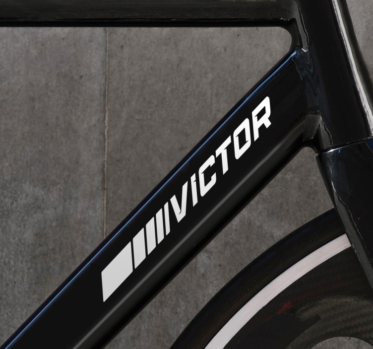 Sticker para bicicletas estilo deportivo - TenVinilo
