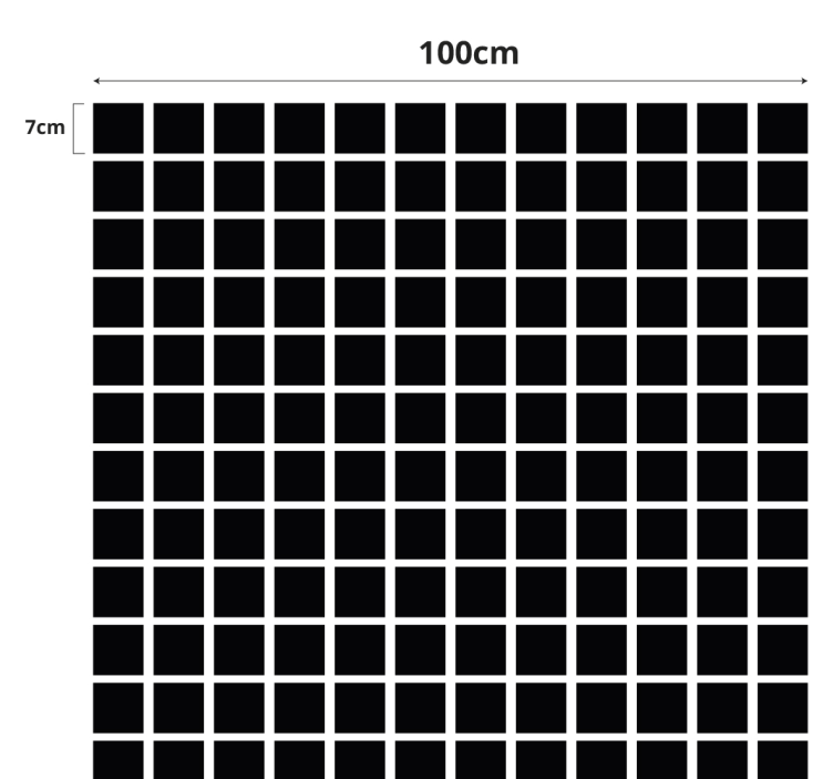 Vinilo para cristales Escala de cuadrados grises - TenVinilo