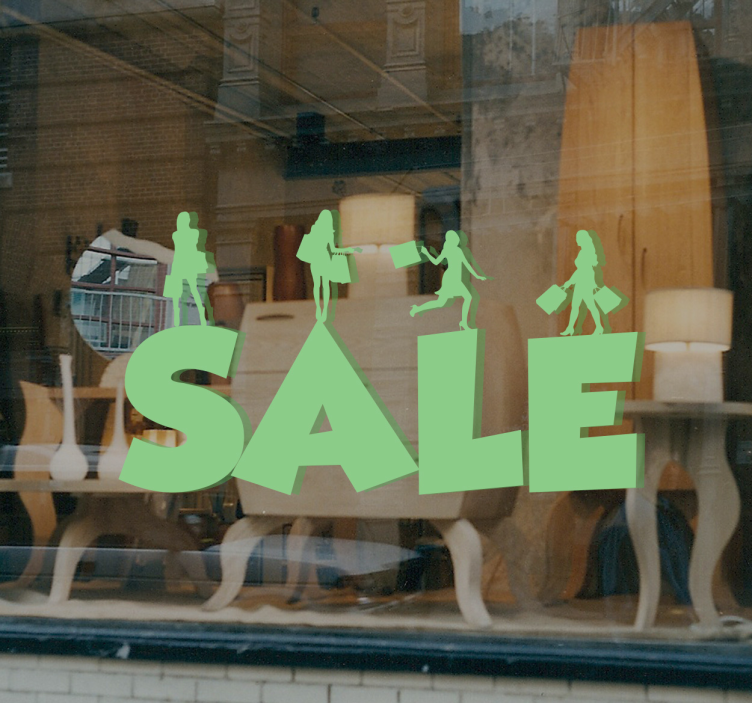 Vinilo rebajas cartel de venta de negocio - TenVinilo