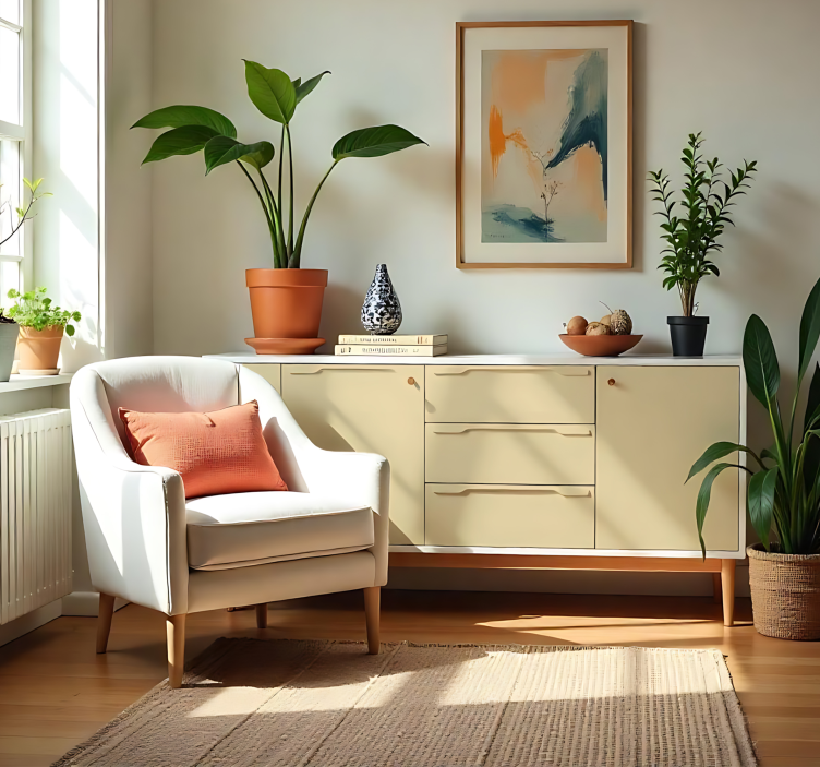 Vinilo adhesivo marfil mate - TenVinilo