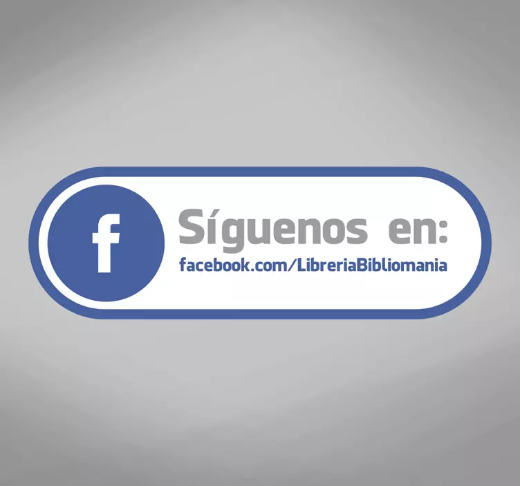 Adhesivo etiqueta tienda Facebook - TenVinilo