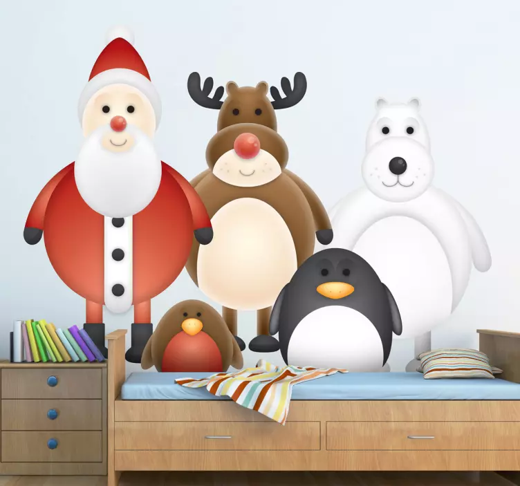 Adhesivo personajes invernales - TenVinilo