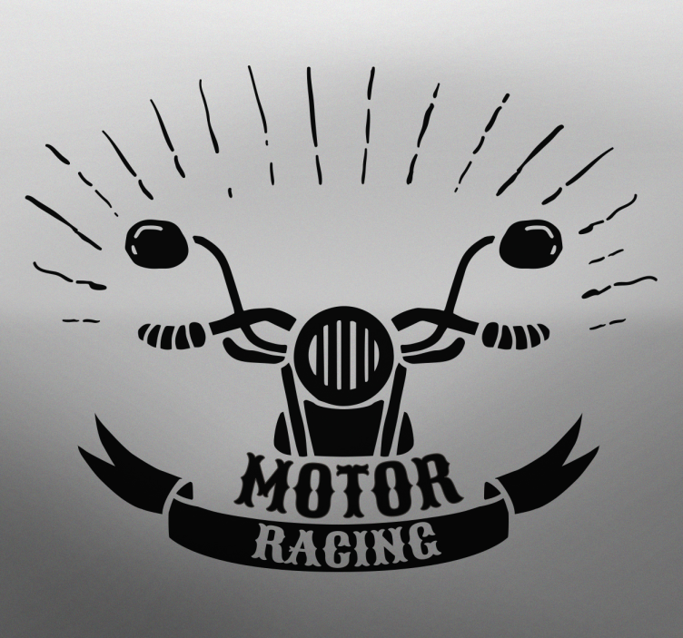 Adhesivos moto classic racing - TenVinilo