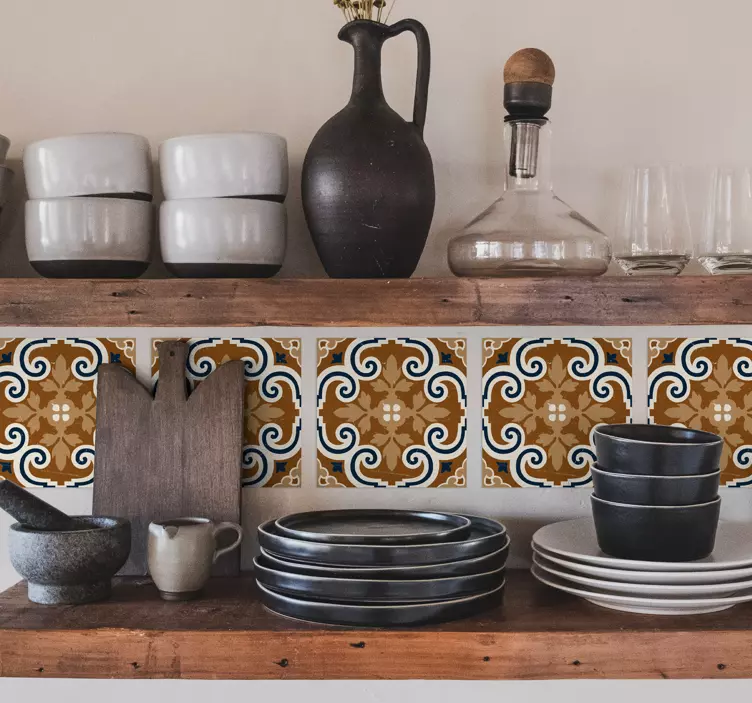 Azulejos vinílicos Baldosas estilo cemento - TenVinilo