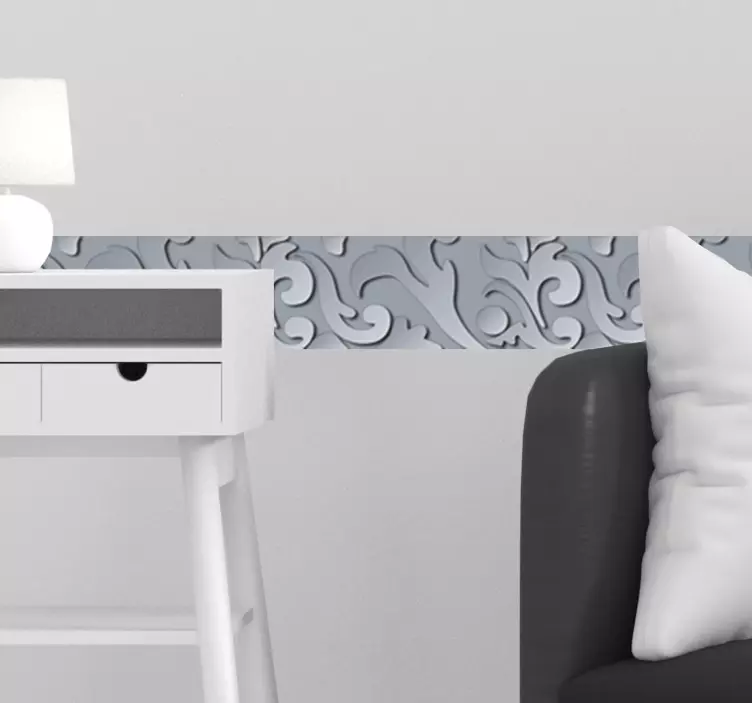 Cenefa adhesiva efecto metal - TenVinilo