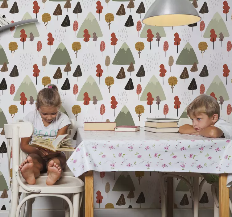 Fotomural adhesivo bosque otoñal - TenVinilo