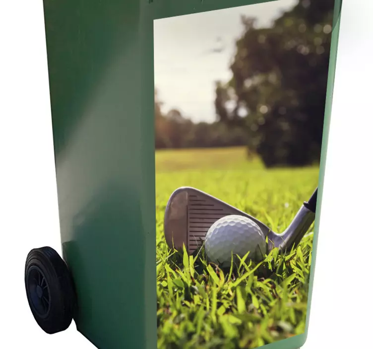 Pegatina container club de golf en detalle - TenVinilo