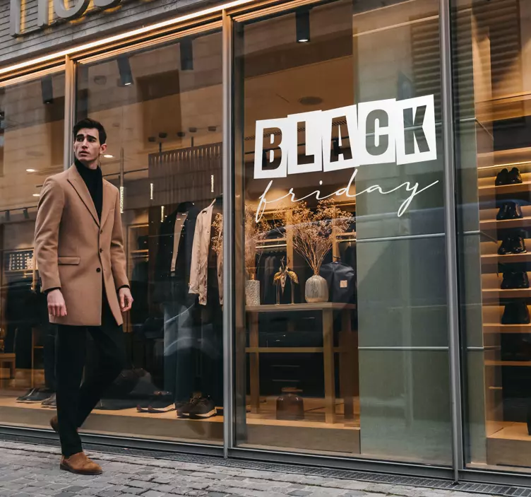 Pegatina de rebajas Black Friday - TenVinilo