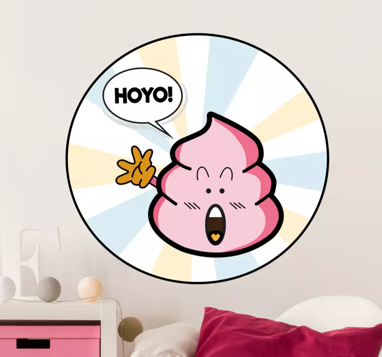 Pegatina infantil caca de Arale - TenVinilo