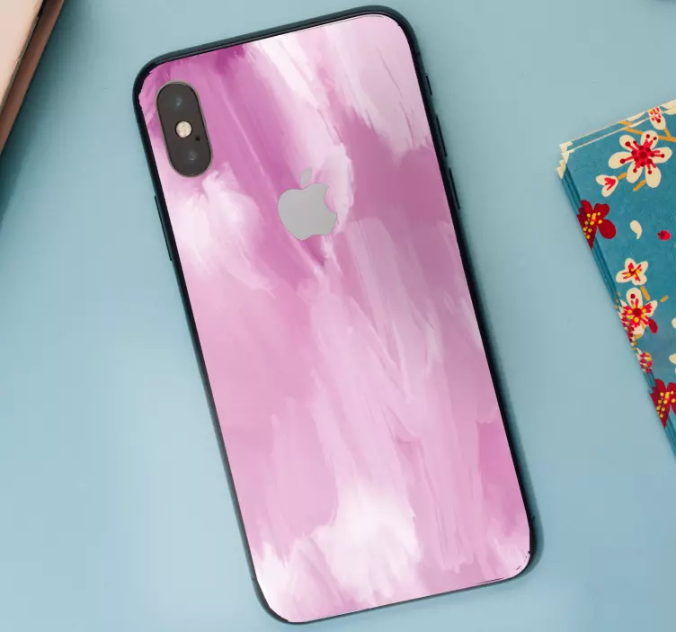 Pegatina iPhone paleta abstracta rosa - TenVinilo