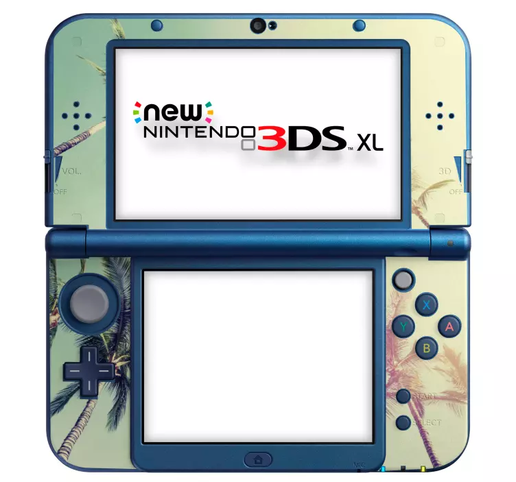 Pegatina nintendo folio de hojas de palma para 3ds xl - TenVinilo