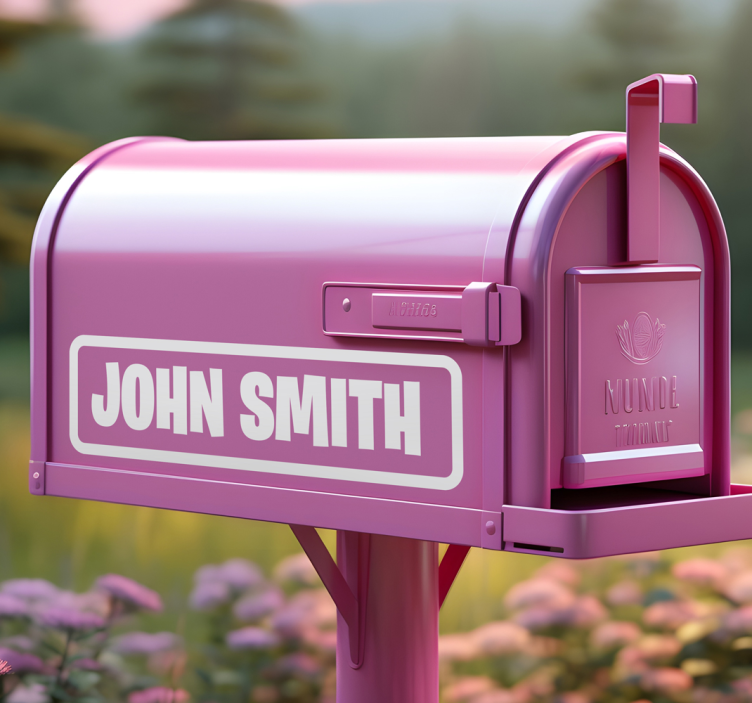 Pegatina para buzón letras personalizadas de 1 pulgada - TenVinilo