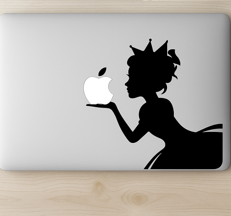 Pegatina para portátil princesa macbook - TenVinilo