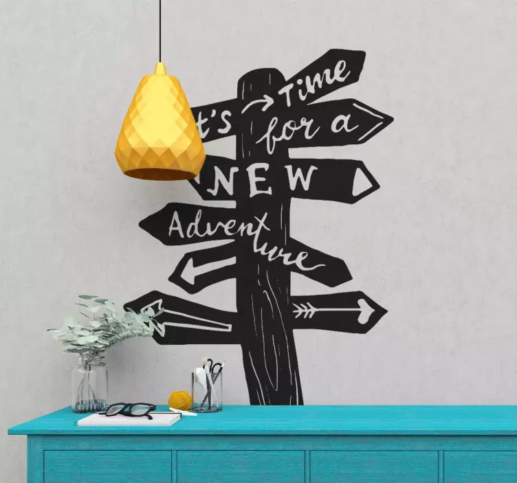 Vinilo vintage Signo de viaje - TenVinilo