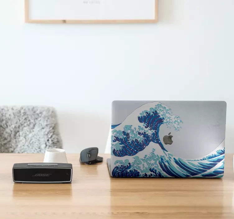 Skin para notebook ola kanagawa - TenVinilo