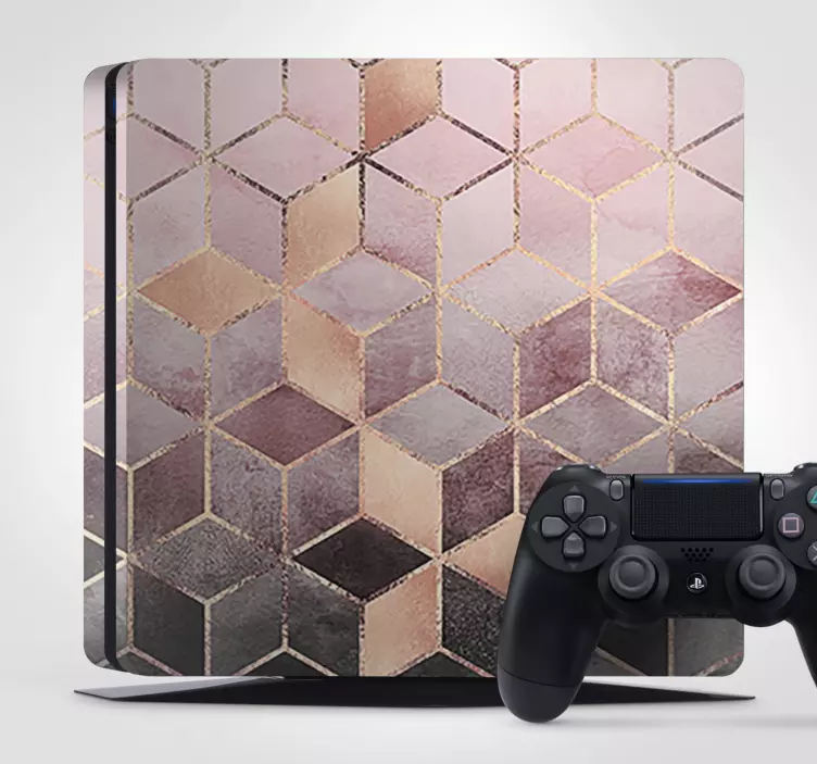 Skin PS4 diseño de patrón geométrico - TenVinilo